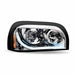 Light Gray TLED-H14 Freightliner Century Halogen Projector Headlight Assembly with LED Glow Position, Turn & Marker Accent – Chrome (Passenger Side) HEADLIGHT