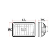 TLED-H1 4″ x 6″ LED Reflector Headlight – High Beam | 1700 Lumens 4"X6" HEADLIGHT Black