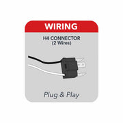 TLED-H1 4″ x 6″ LED Reflector Headlight – High Beam | 1700 Lumens 4"X6" HEADLIGHT Light Gray