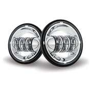 TLED-H26 4.5″ Motorcycle LED Fog Lights – 3000 Lumens (Pair) HEADLIGHT Light Gray