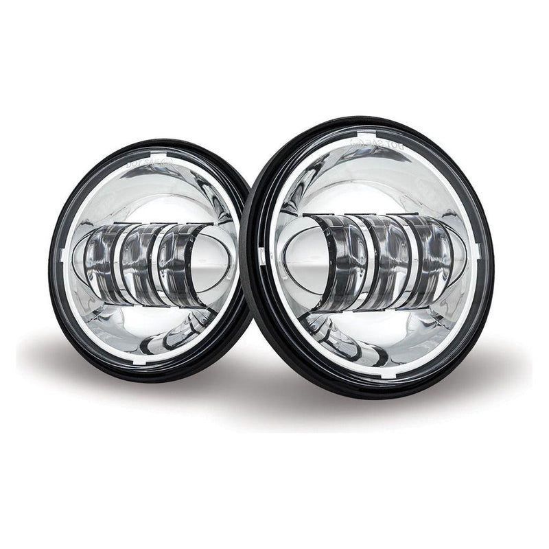 TLED-H26 4.5″ Motorcycle LED Fog Lights – 3000 Lumens (Pair) HEADLIGHT Light Gray