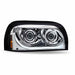 Light Gray TLED-H50 Freightliner Century LED Projector Headlight Assembly with LED Glow Position, Turn & Marker Accent – Chrome (Passenger Side) HEADLIGHT