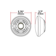 TLED-H56 5.75" Standard LED Projector Headlight with White Auxiliary Accent - High Beam (1400 Lumens) 5.75 HEADLIGHT Dark Slate Gray
