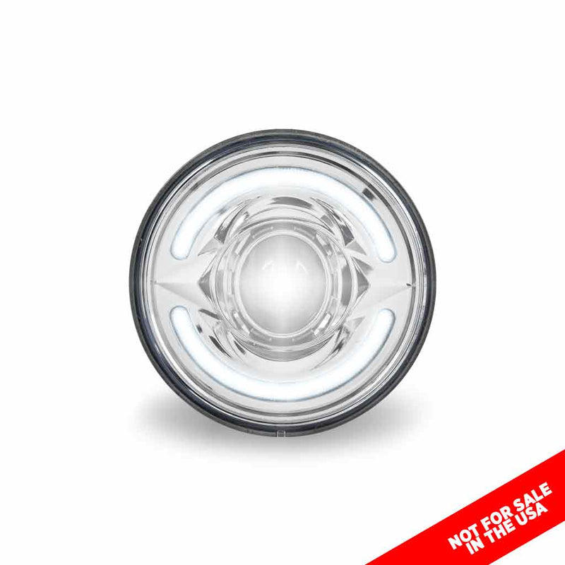 TLED-H56 5.75" Standard LED Projector Headlight with White Auxiliary Accent - High Beam (1400 Lumens) 5.75 HEADLIGHT Light Gray