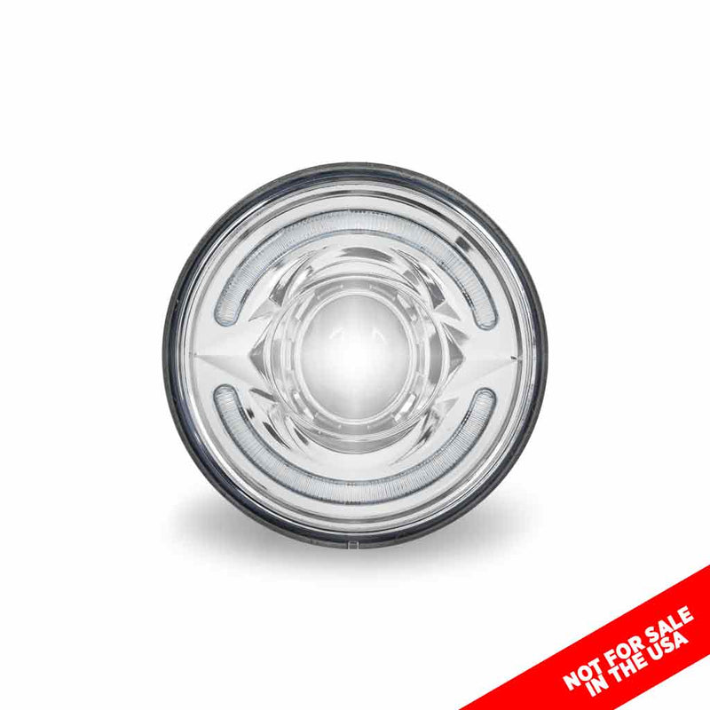 TLED-H56 5.75" Standard LED Projector Headlight with White Auxiliary Accent - High Beam (1400 Lumens) 5.75 HEADLIGHT Light Gray