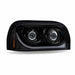 Light Gray TLED-H58 Freightliner Century LED Projector Headlight Assembly with LED Glow Position, Turn & Marker Accent – Black (Passenger Side) HEADLIGHT