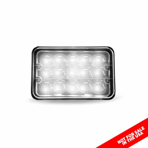 TLED-H5 4" x 6" LED Headlight with with High Intensity Epistar Diodes (15 Diodes) - 3150 Lumens 4X6 HEADLIGHT Light Gray
