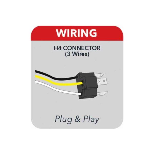 TLED-H74 5″ x 7″ LED Reflector Headlight – Combination High & Low Beam | 2000 Lumens 5"x7" HEADLIGHT Light Gray