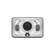 TLED-H93 4″ x 6″ Heated LED Projector Headlight with Optional Backlit Auxiliary – High Beam | 2250 Lumens 4"X6" HEADLIGHT Light Gray