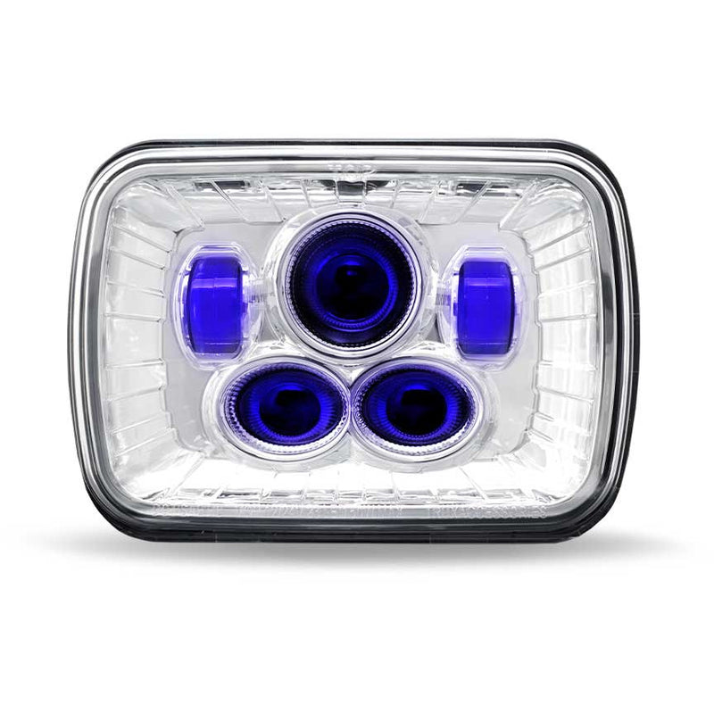 TLED-H94 5″ x 7″ LED Projector Headlight – Combination High & Low Beam | 4000 Lumens 5"x7" HEADLIGHT Light Gray