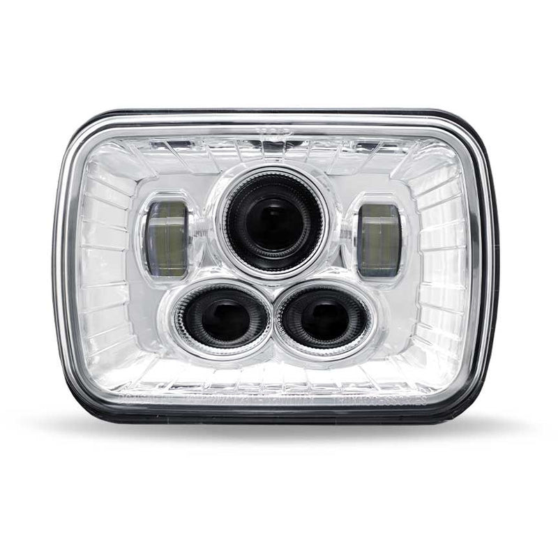 TLED-H94 5″ x 7″ LED Projector Headlight – Combination High & Low Beam | 4000 Lumens 5"x7" HEADLIGHT Light Gray