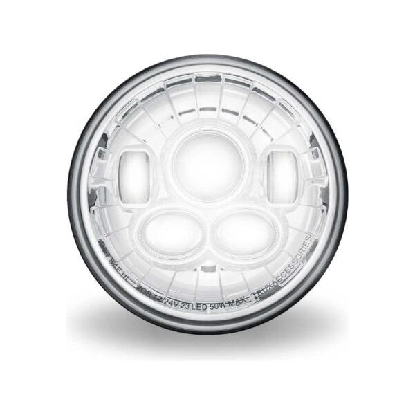 TLED-H96 7″ LED Projector Headlight – Combination High & Low Beam | 6200 Lumens Light Gray