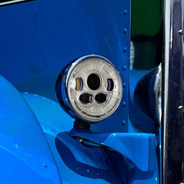 TLED-H96 7″ LED Projector Headlight – Combination High & Low Beam | 6200 Lumens Midnight Blue