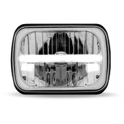 TLED-H98 5″ x 7″ LED Reflector Headlight with Glow Position LED Accent – Combination High & Low Beam | 2200 Lumens 5"x7" HEADLIGHT Gray