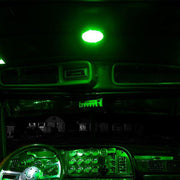 Trux LED Interior Projector Dome Cab Light for Peterbilt - 18 Diodes (Choose Color) CAB LIGHT Chrome,Black Black