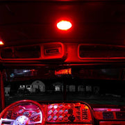 Trux LED Interior Projector Dome Cab Light for Peterbilt - 18 Diodes (Choose Color) CAB LIGHT Chrome,Black Black