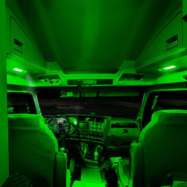 Dark Green Trux LED Interior Projector Dome & Map Cab Light for Kenworth 11 Diodes TLED-IK60