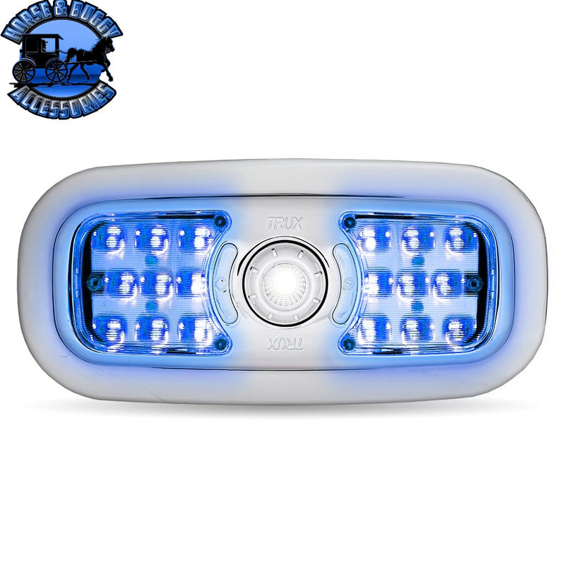 #TLED-IR10  LED Interior Projector Dome & Map 7-Color Cab Light for Peterbilt – Chrome
