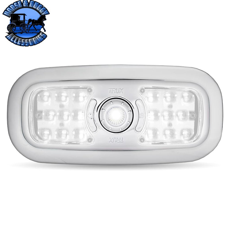#TLED-IR10  LED Interior Projector Dome & Map 7-Color Cab Light for Peterbilt – Chrome