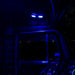 Black Trux LED Interior Projector Dome & Map Cab Light for Peterbilt - 9 Diodes (Choose Color) Chrome,Black
