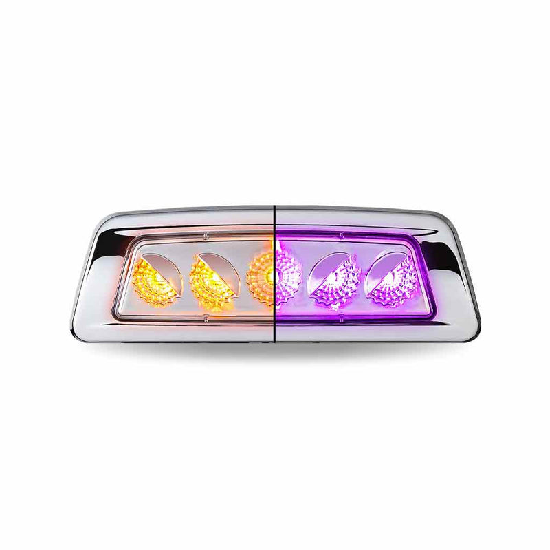 TLED-K100AP (Peterbilt 567) KENWORTH T680/T700/T880 DRIVER FENDER MARKER LIGHT-DUAL REVOLUTION AMBER/PURPLE LED TURN SIGNAL Thistle