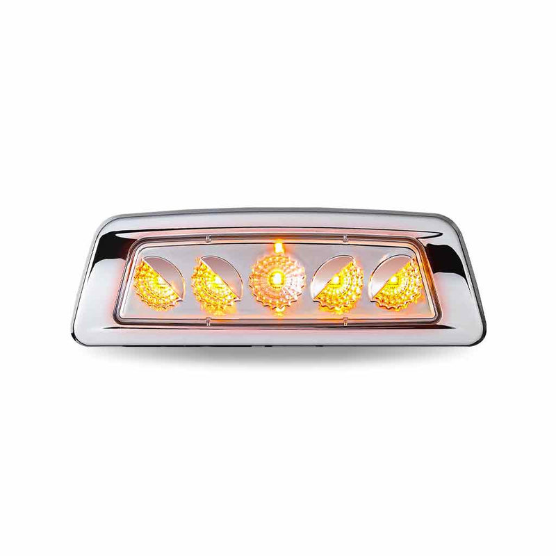 TLED-K200AB (Peterbilt 567) KENWORTH T680/T700/T880 PASSENGER FENDER MARKER LIGHT-DUAL REVOLUTION AMBER/BLUE LED TURN SIGNAL Light Gray