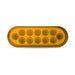 Dark Goldenrod Oval Amber Stop, Turn & Tail LED (12 Diodes) TURN/MARKER/TAIL