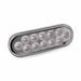 Light Slate Gray Oval Clear Amber Stop, Turn & Tail LED (12 Diodes) TURN/MARKER/TAIL