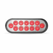TLED-O12CR Oval Clear Red Stop, Turn & Tail LED (12 Diodes) 6" OVAL Rosy Brown