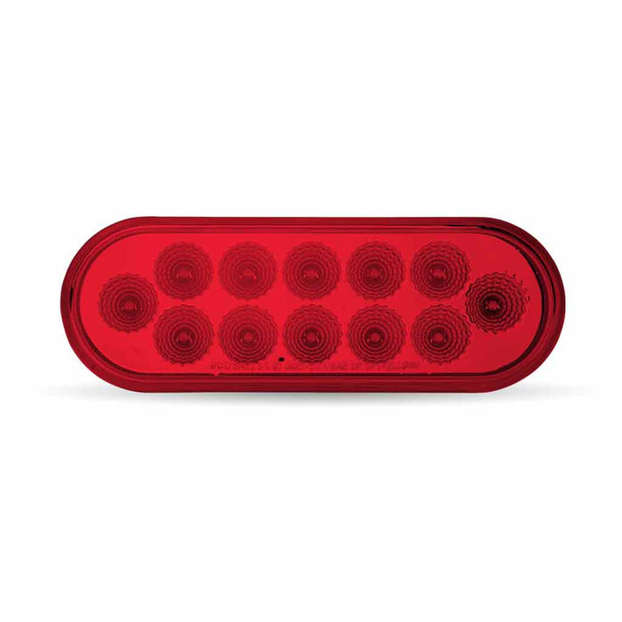 Firebrick Oval Red Stop, Turn & Tail LED (12 Diodes) STOP/TURN/TAIL