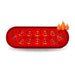 Firebrick OVAL HEATED DUAL LED ROUND STOP, TURN & TAIL LIGHT & WHITE BACKUP STOP/TURN/TAIL