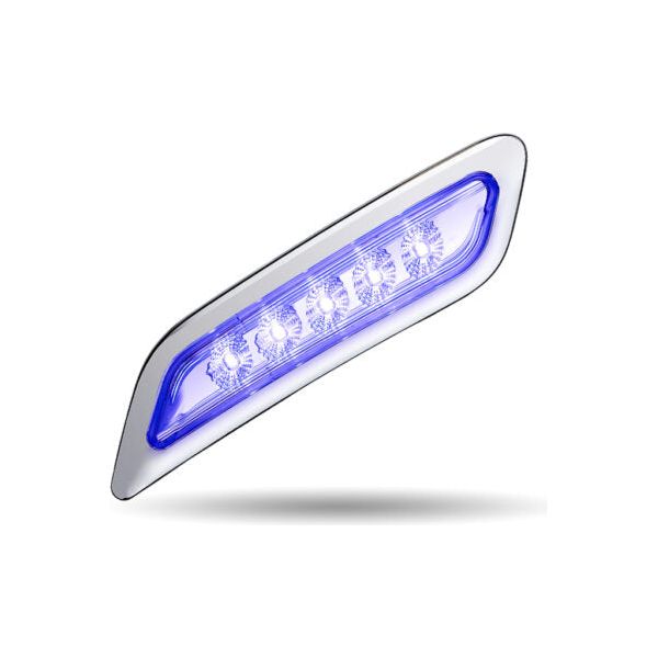 Light Gray TLED-P100AB Amber to Blue Peterbilt LED Door Light – 5 Diodes | Driver Side DOOR LIGHT