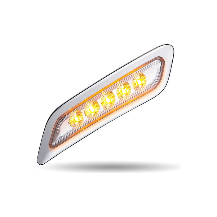 Light Gray TLED-P100AG Amber to Green Peterbilt LED Door Light – 5 Diodes | Driver Side DOOR LIGHT