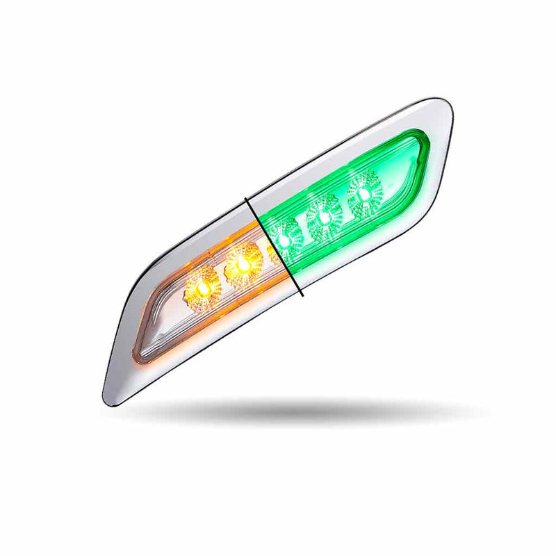 TLED-P200AG Amber to Green Peterbilt LED Door Light – 5 Diodes | Passenger Side DOOR LIGHT Light Gray