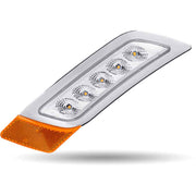 TLED-P300AP Amber to Purple Peterbilt LED Fender Light – 5 Diodes | Driver Side FENDER LIGHT Light Gray