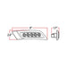 Dark Slate Gray TLED-P300CA Clear Amber Peterbilt LED Fender Light – 5 Diodes | Driver Side FENDER LIGHT