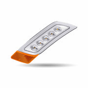 TLED-P400AP Amber to Purple Peterbilt LED Fender Light – 5 Diodes | Passenger Side FENDER LIGHT Light Gray