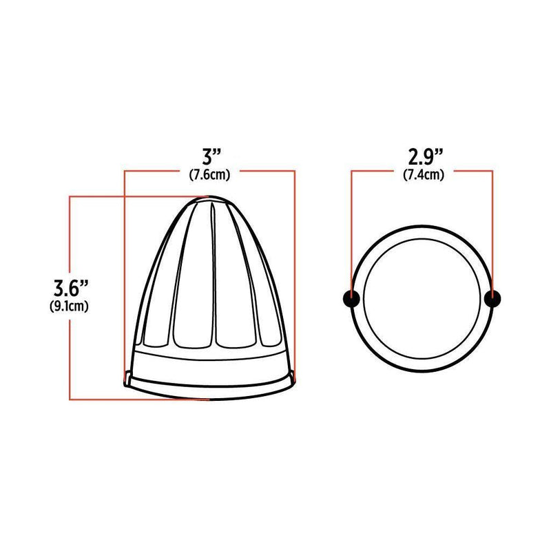 TLED-PCAB Peterbilt Bullet Cab Amber LED (19 Diodes) CAB LIGHT Lavender