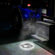 Trux LED Projector Door Light for Kenworth/Peterbilt (OEM fitment) (Choose Style) DOOR LIGHT Oval USA Flag - Driver Side,Oval USA Flag - Passenger Side,Rectangle USA Flag - Driver Side,Rectangle USA Flag - Passenger Side,"Largecar" - Driver Side,"Largecar" - Passenger Side,Military - Driver Side,Military - Passenger Side,Canadian Flag - Diver Side,Canadian Flag - Passenger Side,Mexico Flag Drivers side,Mexico Flag Passenger side Black