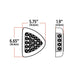 Black Peterbilt Side Headlight Triangle Dual Revolution Amber/Purple LED (24 Diodes) PETERBILT SIDE HEADLIGHT
