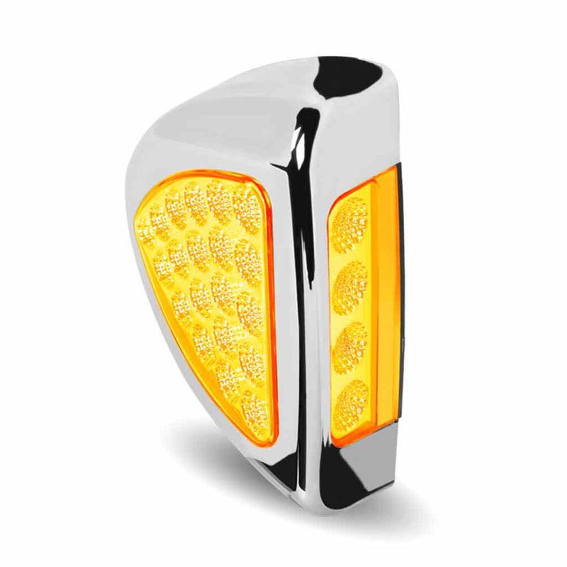 TLED-PSH Peterbilt Side Headlight Triangle Amber LED (24 Diodes) PETERBILT SIDE HEADLIGHT Light Gray