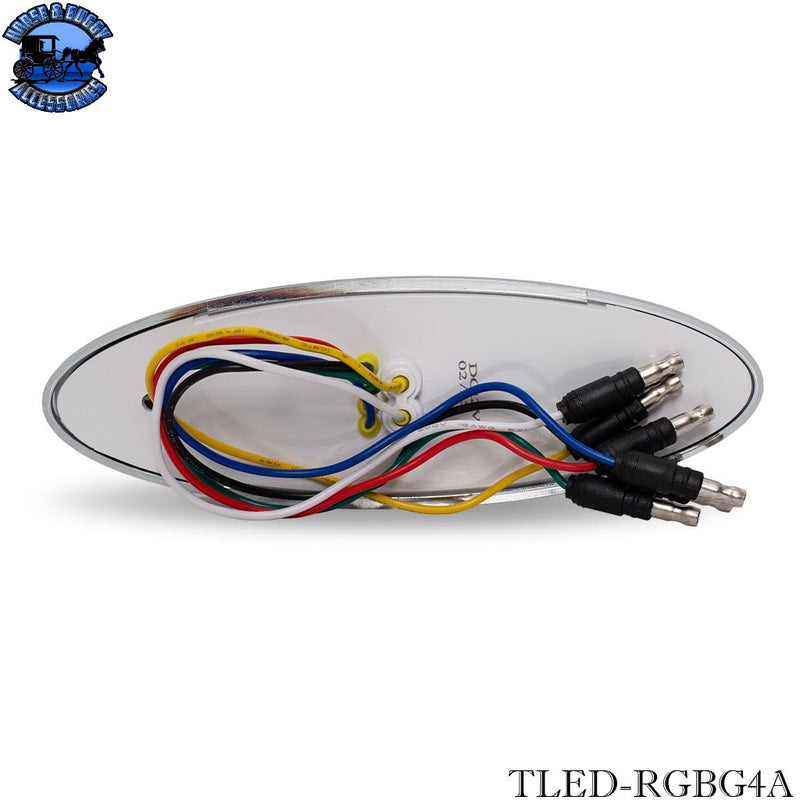 TLED-RGBG4A Amber Clearance / Marker with RGB Auxiliary Generation 4 LED Light – 18 Diodes