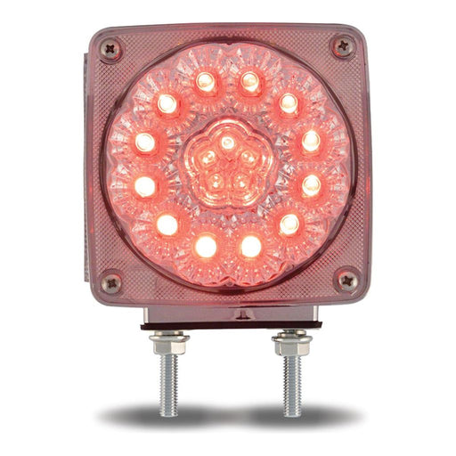 Rosy Brown Super Diode Double Face Double Post Square Clear LED - Driver Side (38 Diodes) DOUBLE FACE