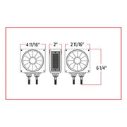 TLED-SDFL3 Super Diode Double Face Double Post Square LED - Driver Side (38 Diodes) DOUBLE FACE Light Gray