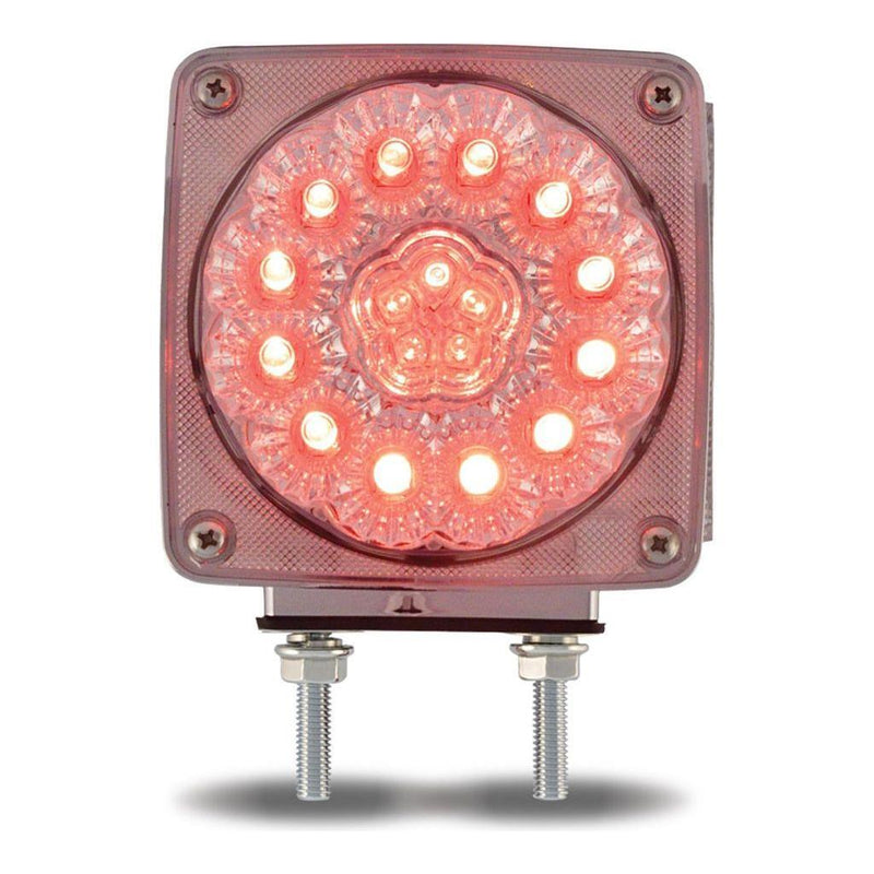 TLED-SDFR3C Super Diode Double Face Double Post Square Clear LED - Passenger Side (38 Diodes) DOUBLE FACE Rosy Brown
