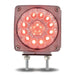 Rosy Brown Super Diode Double Face Double Post Square Clear LED - Passenger Side (38 Diodes) DOUBLE FACE