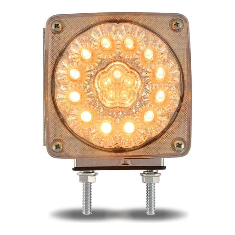 TLED-SDFR3C Super Diode Double Face Double Post Square Clear LED - Passenger Side (38 Diodes) DOUBLE FACE Dark Khaki