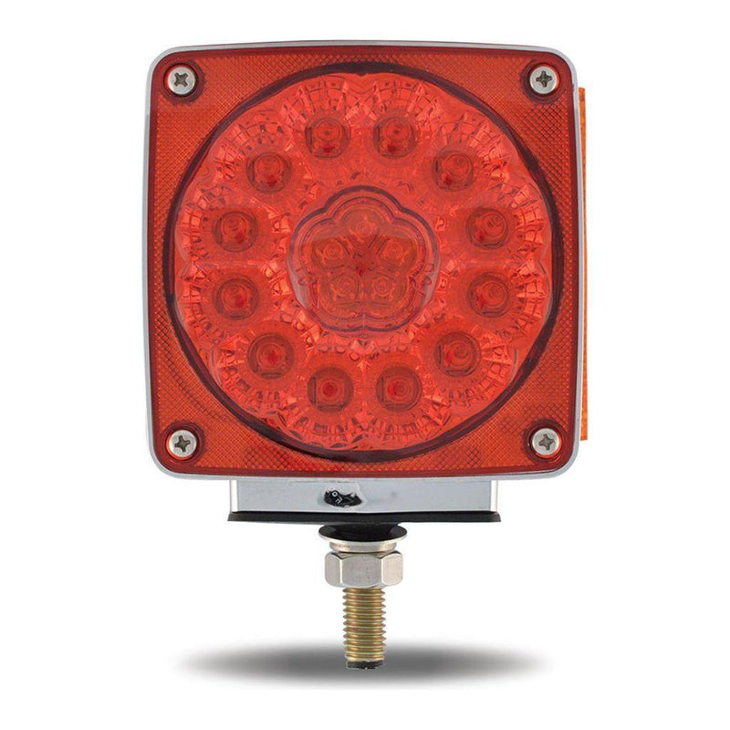 TLED-SDFR4 Super Diode Double Face Single Post Square LED - Passenger Side (38 Diodes) DOUBLE FACE Brown