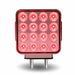 Pale Violet Red Dual Revolution Double Face Double Post Square LED (Amber/Red/Blue) - (44 Diodes) DOUBLE FACE