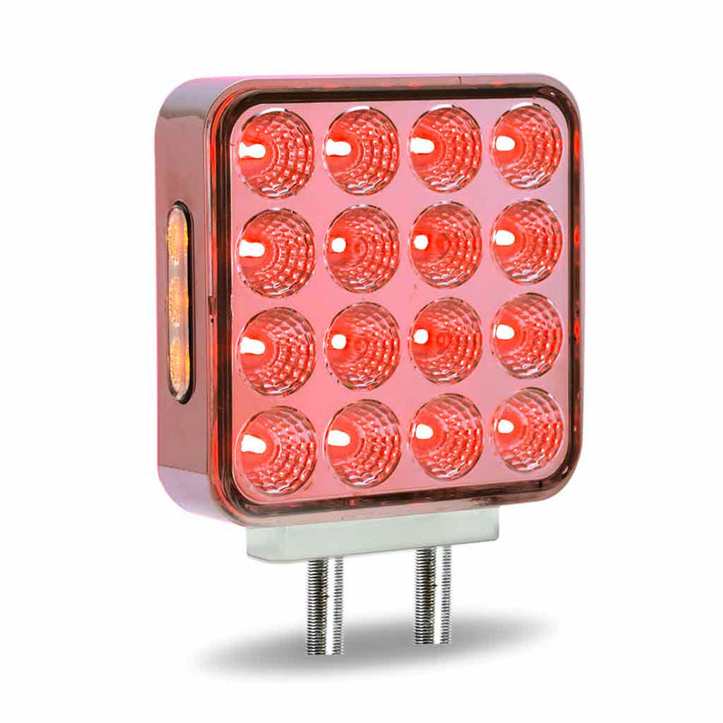 TLED-SDXG Dual Revolution Double Face Double Post Square LED (Amber/Red/Green) - (44 Diodes) DOUBLE FACE Dark Salmon